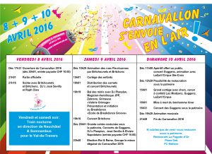 Programme du Carnavallon de Fleurier